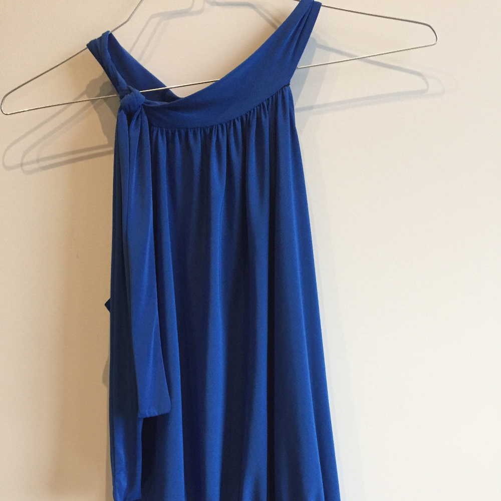 Fun, flirty royal blue top